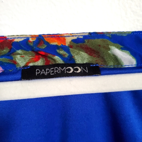 Papermoon Tie Sleeve Floral Blouse | M - Picture 4 of 7